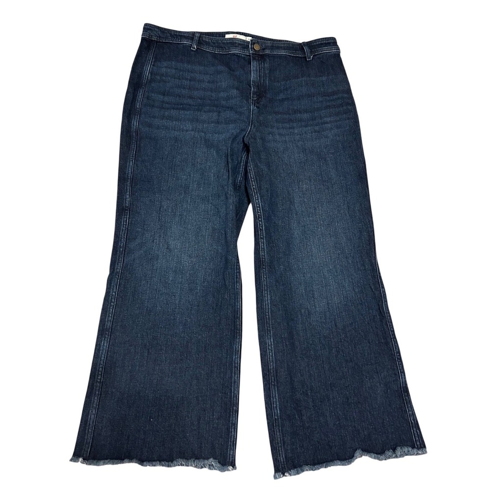 Vineyard Vines Jeans Womens 33 waist Mariner wide leg trouser dark wash